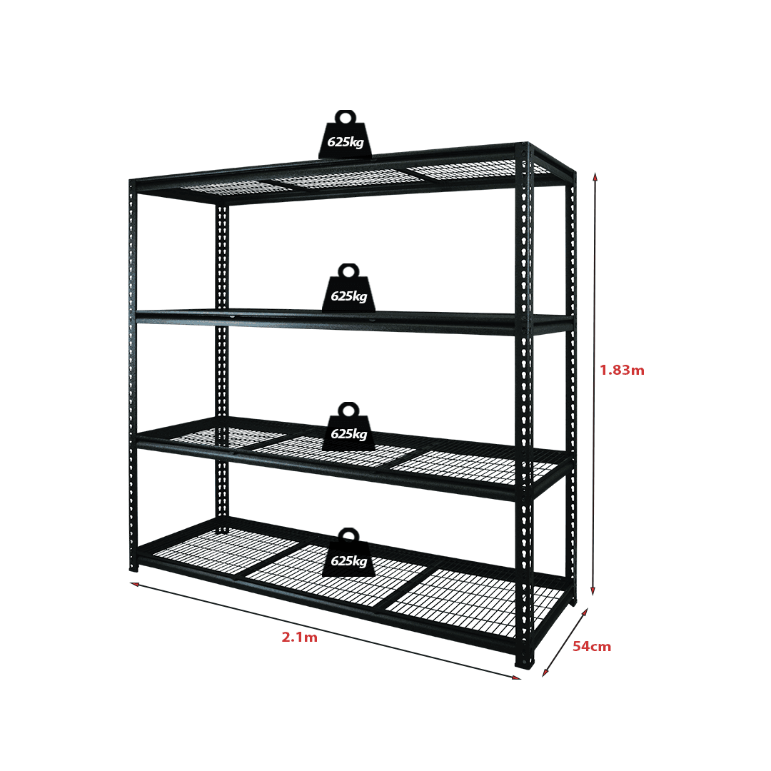 Large Heavy-Duty Metal Shelving Unit – Boltless Assembly (210x183x54 cm)