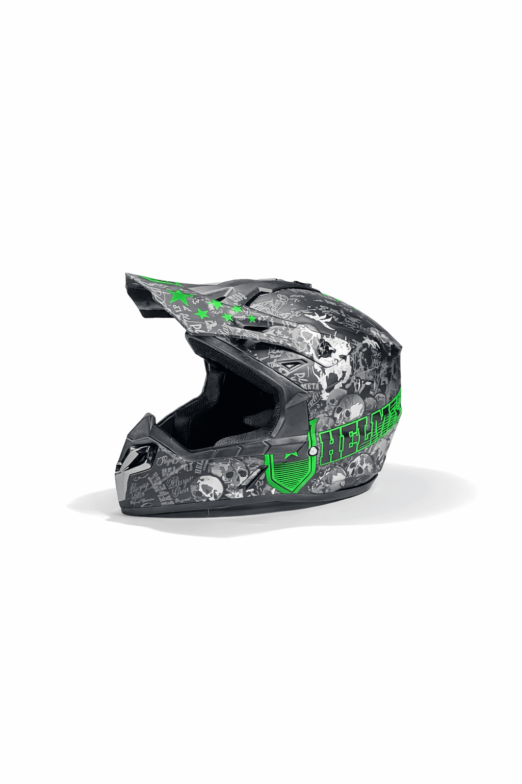 Off-Road Helmet, H.L-N, Motocross, L, e Zezë/Gjelbërt