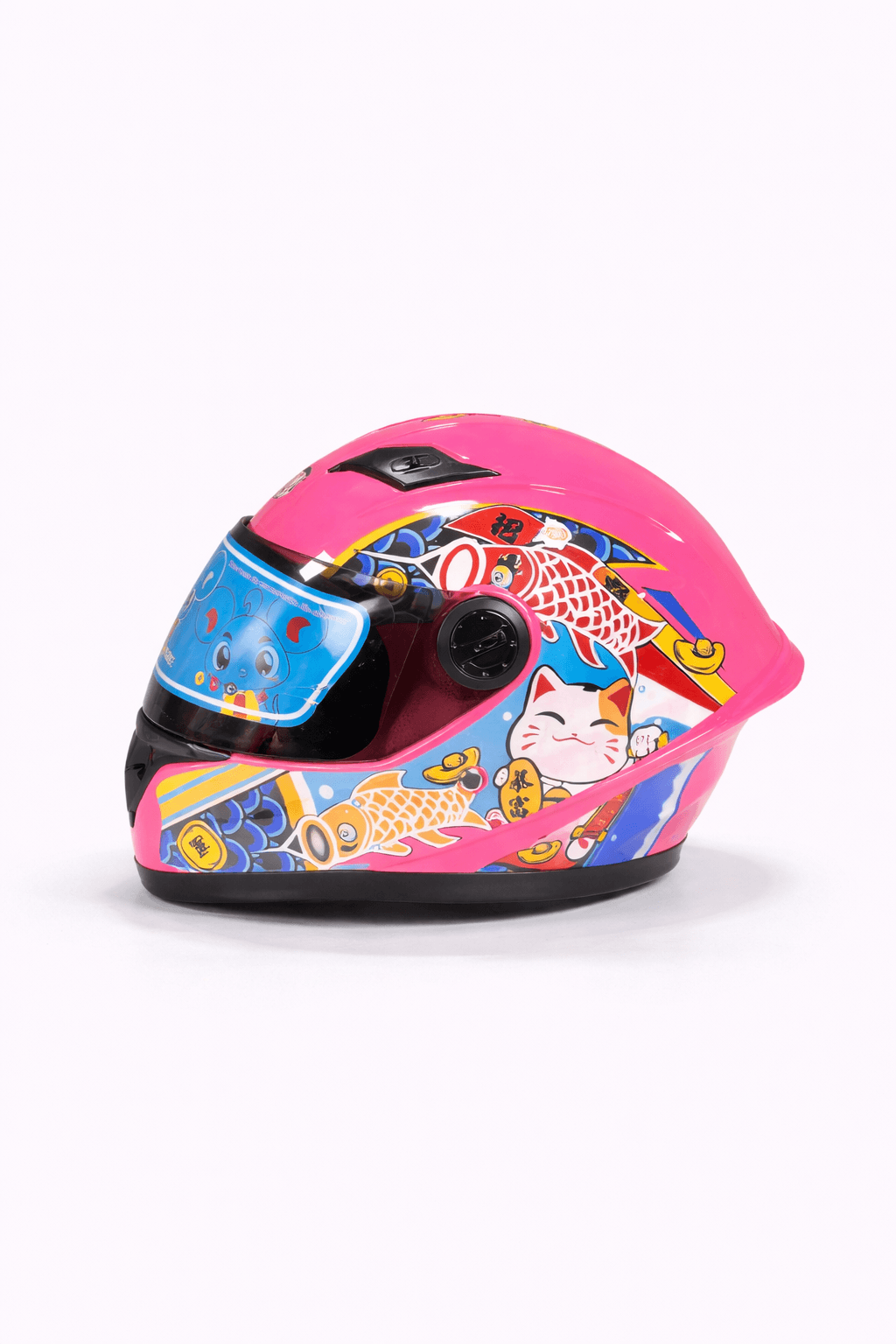 H.L-N Racing Full Face Kids Helmet, Pink