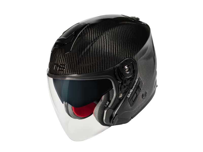 WINS A-FORCE RS JET Helmet, Carbon, Size XL, Black