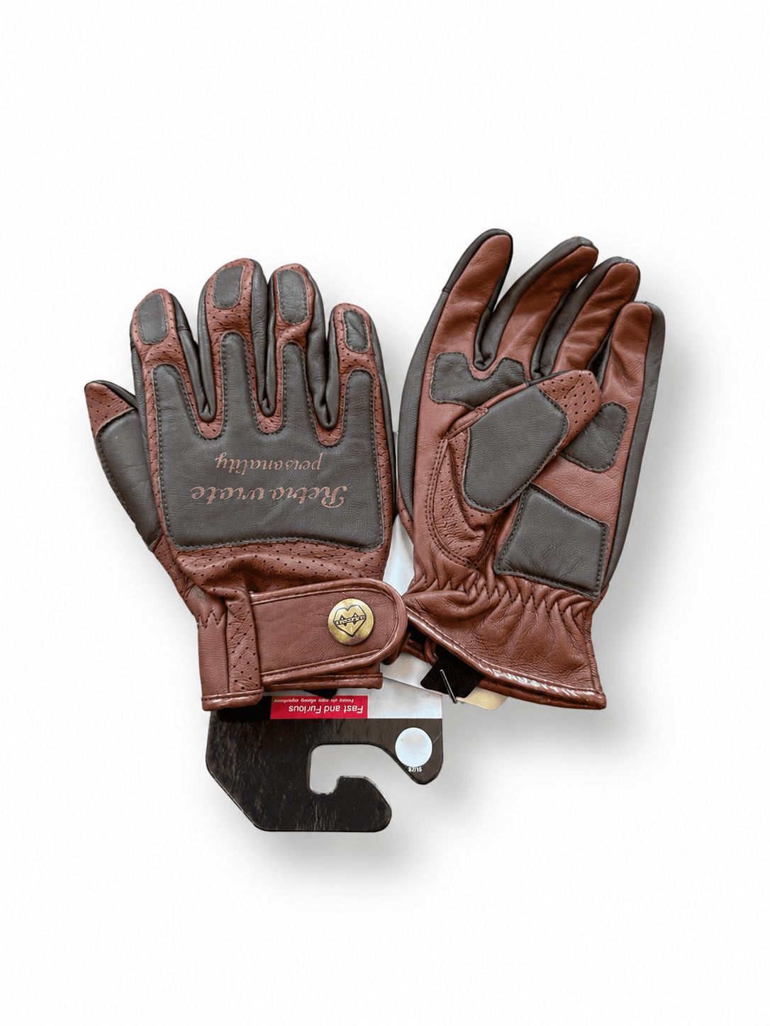 Motorcycle Gloves, Leather, 2XL