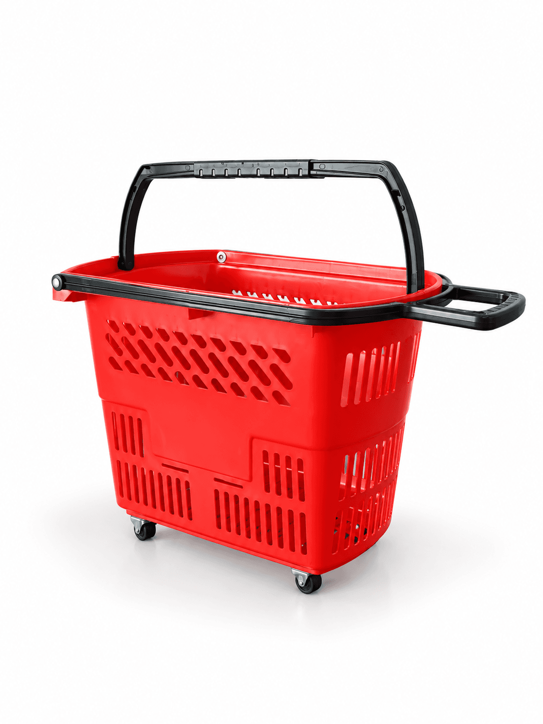 Shopping Basket with Wheels 35L